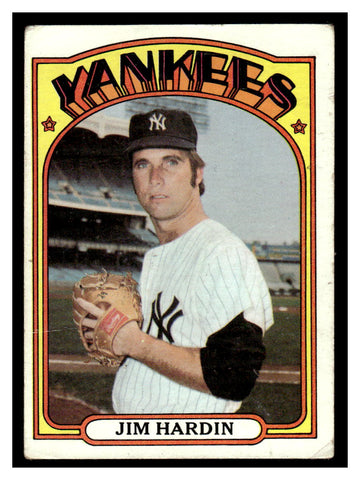 1972 Topps #287 Jim Hardin Baseball Card