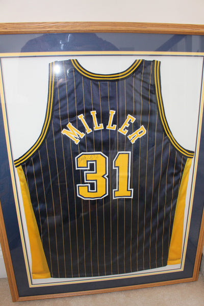 Reggie Miller Autographed 2004 Indiana Pacers Basketball T-Shirt