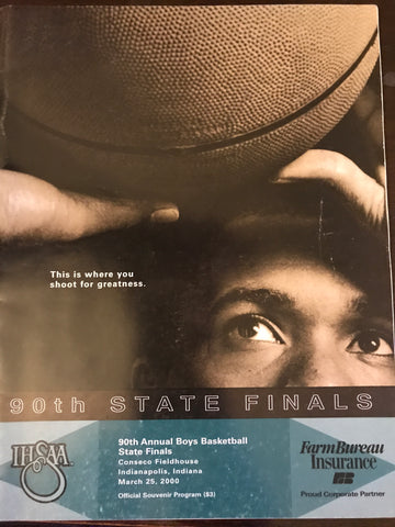 2000 Indiana High School Basketball State Finals Program