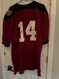 1995 Indiana University Game Used Throwback Football Jersey #14