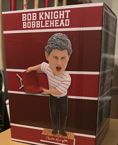 Bob Knight Chair Throw Bobblehead, New in Box