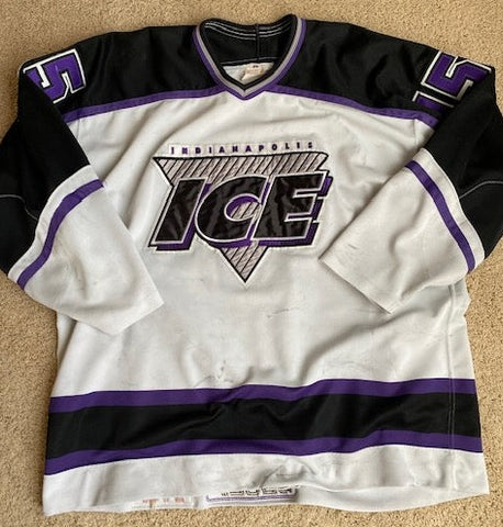 1995-96 Yuri Krivokhija Indianapolis Ice Game Worn Jersey