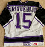 1995-96 Yuri Krivokhija Indianapolis Ice Game Worn Jersey