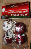Indiana University 4 Custom Micro Pocket Pro Football Helmet Set