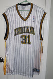 Reggie Miller Indiana Pacers Pinstripe Reebok Jersey, Size 2XL