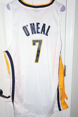 Jermaine O'Neal Adidas Indiana Pacers Swingman Jersey, w/tags, Size L +2