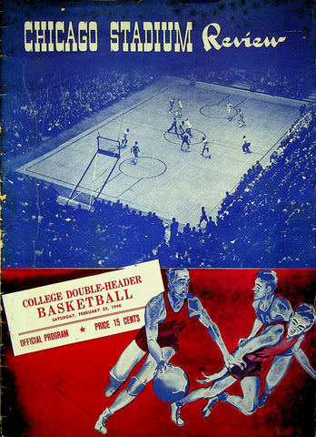 1946 Depaul (George Mikan) vs Notre Dame Doubleheader Basketball Program