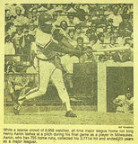 Oct 3, 1976 Hank Aaron's Last Game Program & Ticket Stub