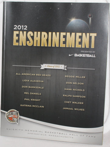 2012 Basketball Hall of Fame Enshrinement Program