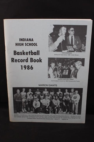 1986 Indiana High School Record Book, Marion Giants on Cover