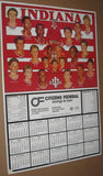 1985-86 Indiana University Basketball 11x17 Schedule Poster - Vintage Indy Sports