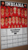 1996-97 Indiana University Basketball Schedule Poster, 11x17 - Vintage Indy Sports