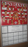1985-86 Indiana University Basketball Schedule Poster 19x28 - Vintage Indy Sports