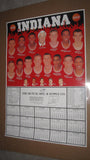 1999-2000 Indiana University Basketball Schedule Poster 19x28 - Vintage Indy Sports