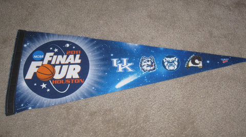 2011 NCAA Final Four Basketball Pennant, Butler, Kentucky, UConn, VCU