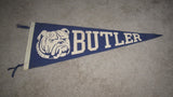 Vintage Butler University Pennant, Large Bulldog Logo - Vintage Indy Sports
