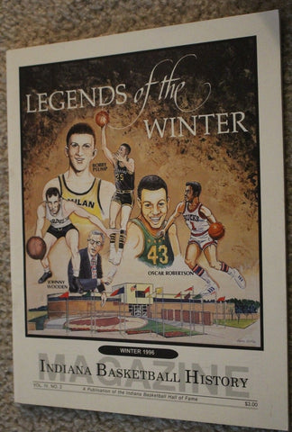 Winter 1995 Indiana Basketball Magazine, Plump, Wooden, Robertson
