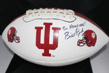 Bill Lynch Autographed Indiana University Logo Football - Vintage Indy Sports