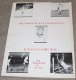 Preparing to Play Basketball The Bob Knight Way Oversized Paperback Book - Vintage Indy Sports
