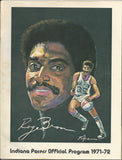1971 Indiana Pacers vs Carolina Cougars ABA Basketball Program, Roger Brown Cover - Vintage Indy Sports