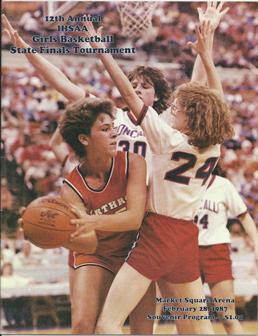 1987 Girls Indiana High School Basketball State Finals Program