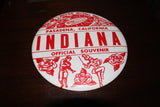 1968 Indiana University Football Rose Bowl 6 Inch Button - Vintage Indy Sports