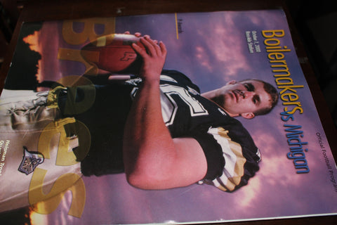 2000 Purdue vs Michigan Football Program, Drew Brees on Cover