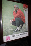 1970 Indiana University vs Wisconsin Football Program - Vintage Indy Sports