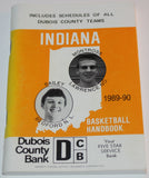 1989-90 Indiana Basketball Handbook, Bailey, Montross on Cover