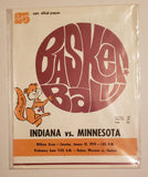 Indiana University vs. Minnesota basketball program January 10, 1970