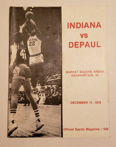 Indiana University vs. DePaul basketball program December 17, 1976