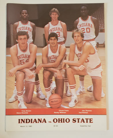 1983 Indiana University vs. Ohio State Basketball Program