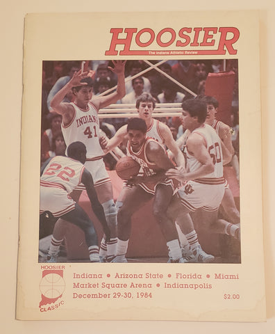 1984 Hoosier Classic Basketball Program Indiana University, Arizona State, Florida, Miami