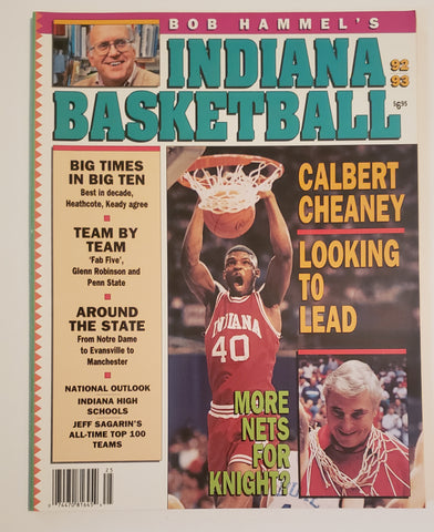 1992-1993 Bob Hammel's Indiana University Basketball Magazine Calbert Cheaney