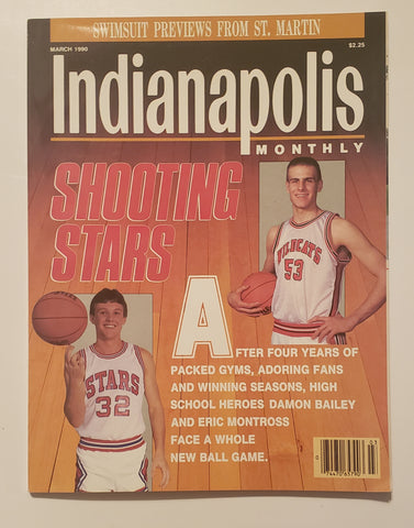 1990 Indianapolis Monthly magazine featuring Damon Bailey and Eric Montross