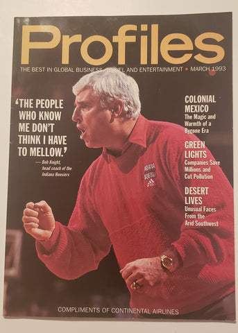 1993 Profiles Magazine Bob Knight