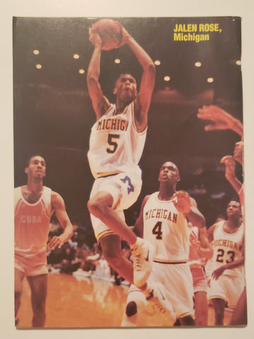1992-93 Annual College Basketball Scene magazine Jalen Rose