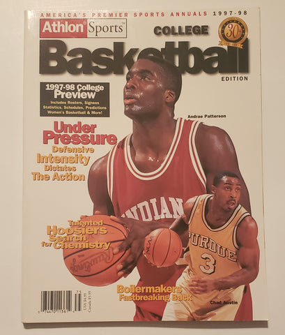 1997-98 Athlon Sports College Basketball Edition Magazine Andre Patterson Chad Austin