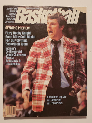 1983-84 Street and Smith's Official Basketball Yearbook College Prep Pro Bob Knight