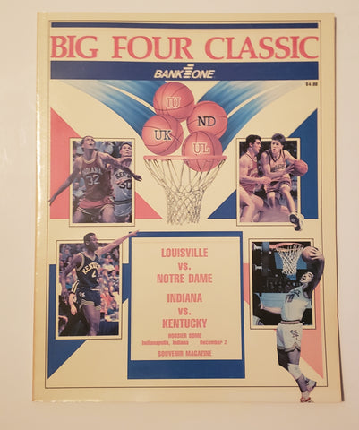 1989 Big Four Classic Program Louisville Notre Dame Indiana Kentucky