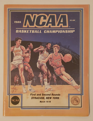 1986 NCAA Basketball Championship First and Second Rounds program