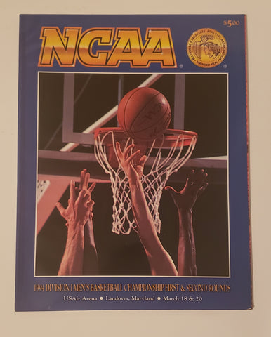 1994 NCAA Basketball Championship First and Second Rounds Program