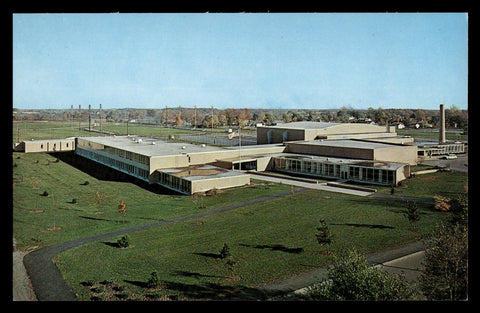 Vintage Columbia City, Indiana High School Postcard
