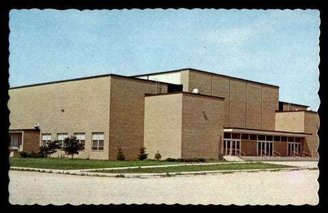 Vintage Portland, Indiana High School Gym Postcard