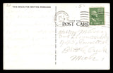 Vintage 1950 Purdue University Fieldhouse Circulated Postcard