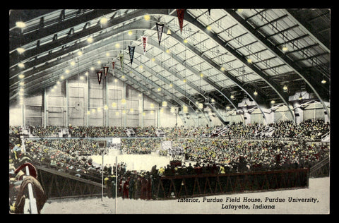 Vintage Purdue University Fieldhouse Postcard