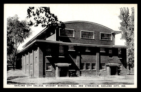 Vintage Oakland City College Gymnasium Postcard