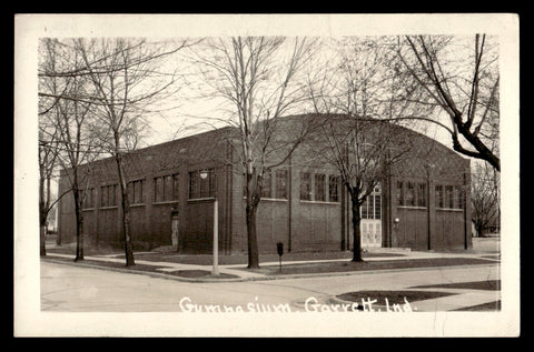 Vintage Garrett, Indiana High School Gymnasium Postcard