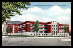 Vintage Purdue University Fieldhouse Postcard