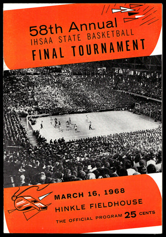 1968 Indiana High School Basketball State Finals Program